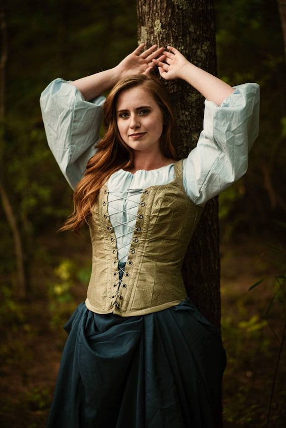 Custom Renaissance Corset: Long Waisted Costume, Pirate or  display picture 2