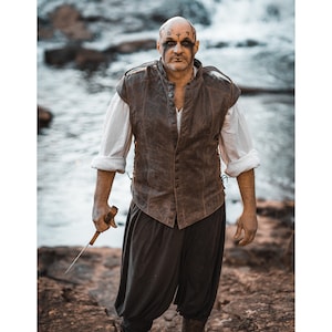 Leather jerkin for almost any manly role! Costume prince pirate