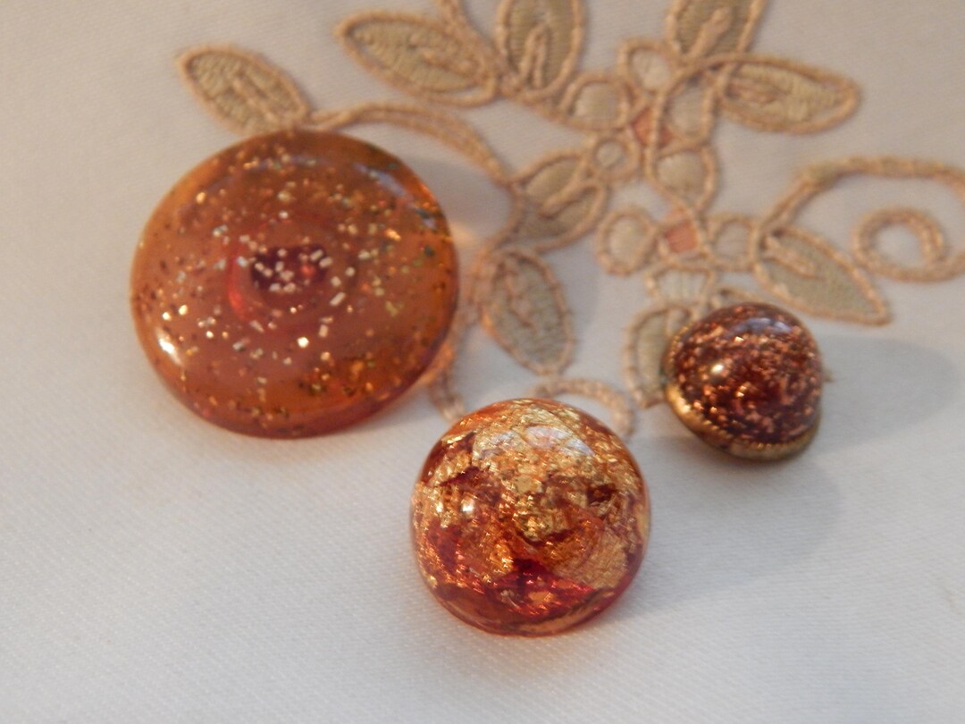 Apple Cider Color Code Apple Cider Color Acrylic Buttons - 3 Different With Gold Color Glitter ...