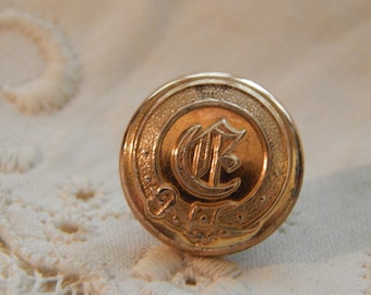 Vintage HMCE Customs & Exercise Gold Buttons Gaunt Birmingham 22mm 