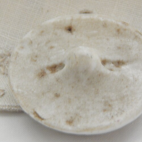 Floral Porcelain Antique Button - Circa shops Late 1700's to Early 1800's