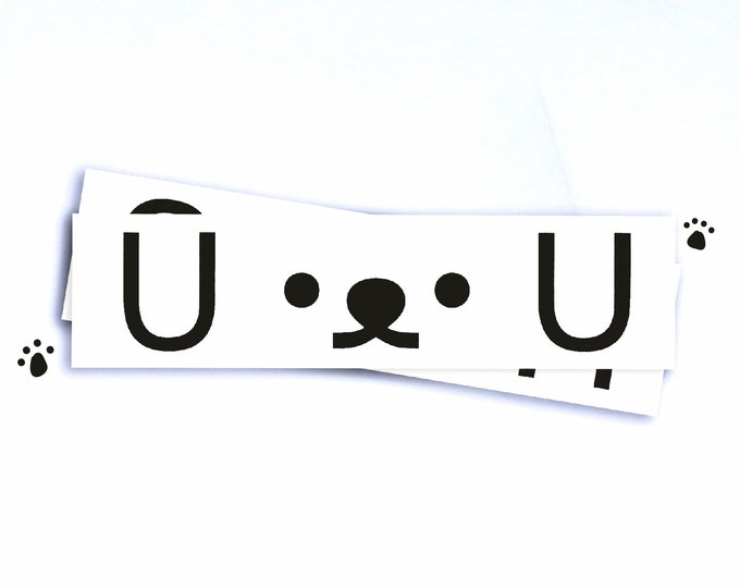 Puppy - Kawaii Emoji Vinyl Sticker - 5.5"x1.5"