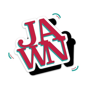 JAWN Magnet 2.75&quot;x3&quot; ~ Philly Philadelphia Delco Love Park Bumper Stickers
