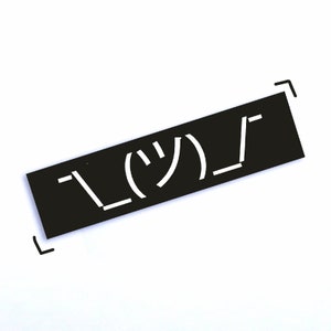 Shrug - Kawaii Emoji Vinyle Sticker - 5.5"x1.5 »