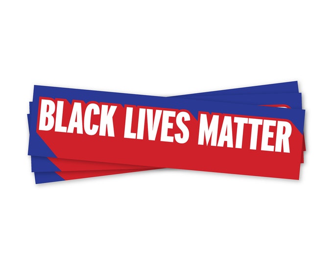 Black Lives Matter 5.5"x1.42" Vinyl Bumper Sticker