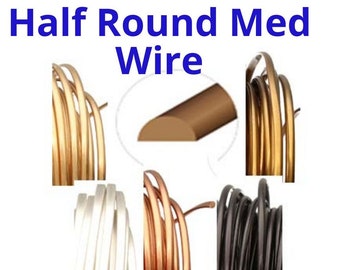 Halbrunder Draht -16, 18g & 21g - perfekt für Wire Wrapping.