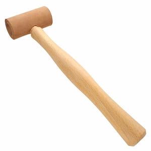 Rawhide Mallets - natural leather & wood - various sizes