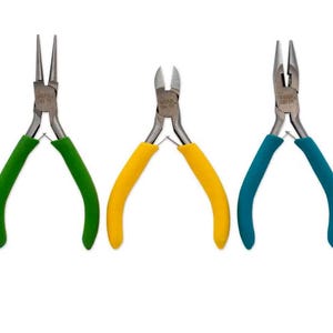 Jewellery Making - Beading - 3pc Plier Set - colour ID.