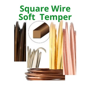 Wire - Square - Dead Soft - 18g & 21g