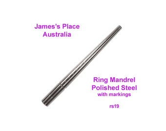 Ring Mandrel - polished steel