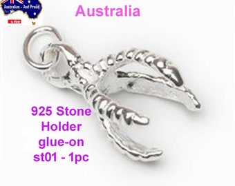Stone Holders - Glue On - 925 - Sterling Silver