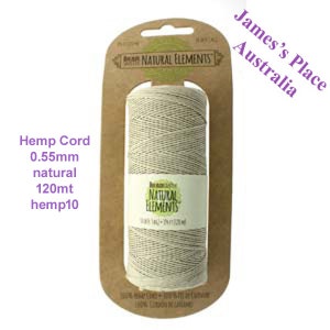 Hemp Cord - Natural - Bulk Spools