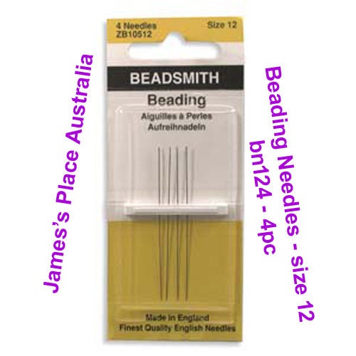 5.4 Cm 2.125 Inch Big Eye Beading Needles the Bead Smith Easy Threading  Split Needle Pack of 4 