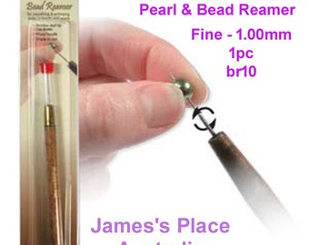Fine Pearl & Bead Reamer - 1.00mm tip - perfect for small holed pearls etc