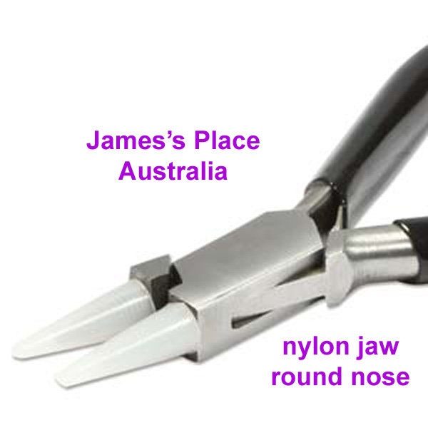 Beadsmith Double Nylon Jaw Round Nose Pliers 4 3/4 in (120mm)