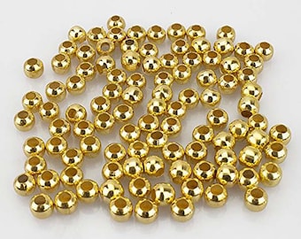 Metal Beads - Round - G/P - various sizes