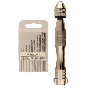 Hand Drill Craft Set plus 10 drill bits.