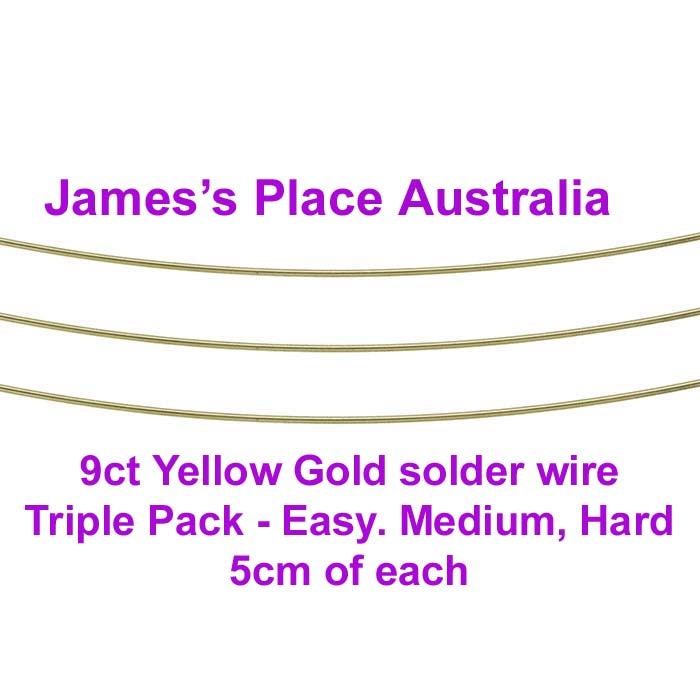 9ct Yellow Gold Solder Easy, Medium & Hard 