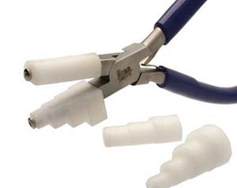 Nylon Jaw Pliers with 3 Interchangeable Nylon Head Shapes.