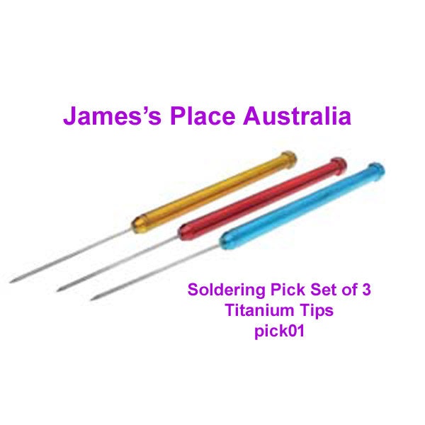 Titanium Soldering Picks - Set of 3 - or sold individually.