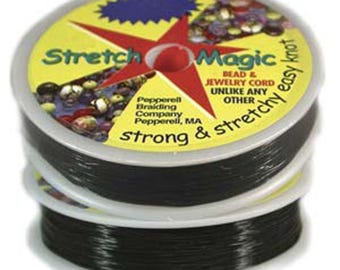 Black Bead & Jewellery Elastic - Stretch Magic - America's Strongest