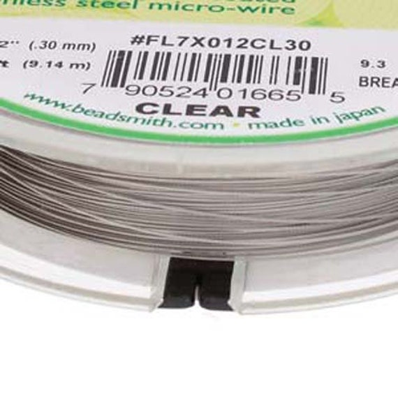 Flex rite 7 Strand Beading Jewellery Wire Clear steel Colour