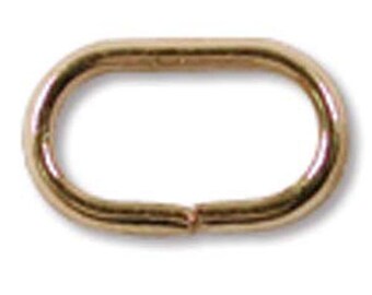 Jump Rings - round & oval - g/p - various sizes