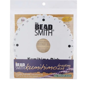 Kumihimo Braiding Disks - with Instructions - round, square, mini.