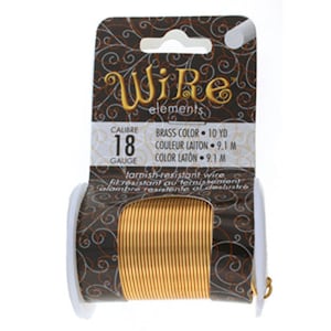 Brass Coloured Craft & Jewellery Wire