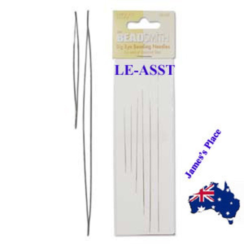 Big Eye Beading Needles Perfect for Bead Threading Various Etsy Australia