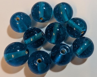 Beads Large Glass Round 24mm - various colours