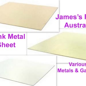 Blank Metal Sheets - various gauges.