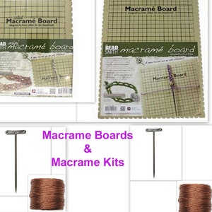 Macrame Board and Wooden Stand With 5 Psc T Shape Pins for Macrame, Micro  Macrame, DIY, Craft Projects, Macrame Foam 
