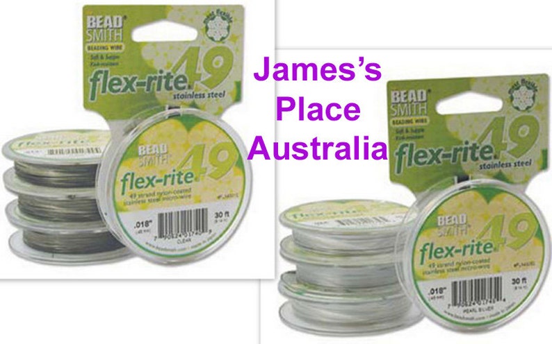 49 strand beading /& jewellery wire Flex-rite from Beadsmith.