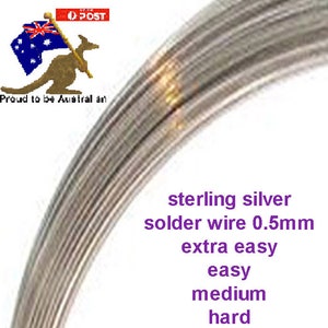 Solder Wire - 0.5mm - sterling silver 925.
