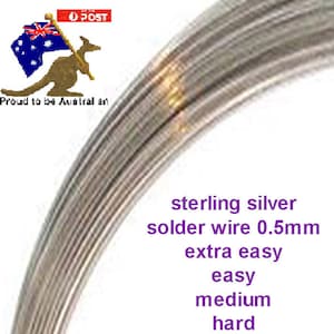 Solder Wire - 0.5mm - sterling silver 925.