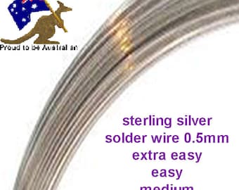 Solder Wire - 0.5mm - sterling silver 925.
