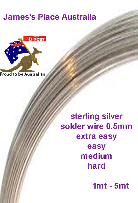 Solder Wire 0.5mm Sterling Silver 925. 