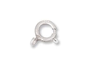 925 Spring Ring Clasps - 6mm - sterling silver