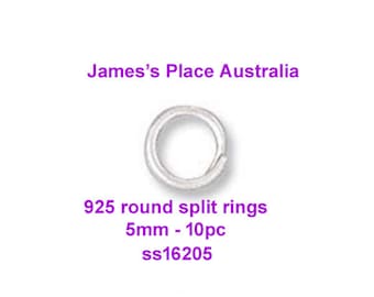 925 - Sterling Silver Split Rings - varied sizes