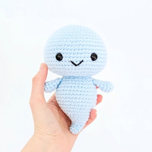 Crochet ghost pattern, Amigurumi Ghost Pattern, big boo cute ghost design, Ghostbusters poltergeist, cute ghost toy image 2