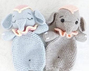 Elephant amigurumi pattern, elephant crochet comforter pattern, downloadable pattern for heirloom handmade gift