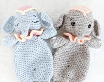 Elephant Crochet Lovey Pattern: Amigurumi Comforter (Digital Download)