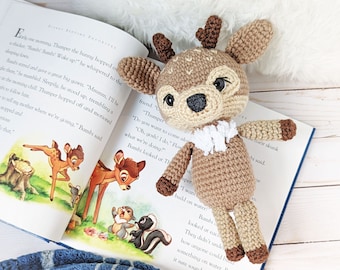 Crochet Deer Pattern: Amigurumi Fawn, Nursery Theme (PDF Pattern)