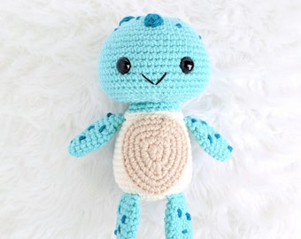 Crochet Sea Turtle Pattern, Amigurumi Sea Turtle, crochet turtle pattern, ocean nursery decor, loggerhead seaturtle, cute stuffed turtle toy