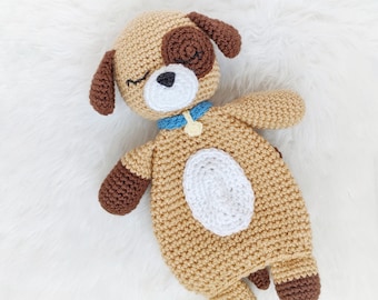 Puppy Dog Lovey Crochet Pattern: Amigurumi Comforter (PDF Digital File)