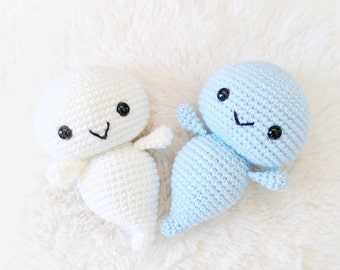 Crochet Ghost Amigurumi Pattern, Boo Ghostie (PDF)