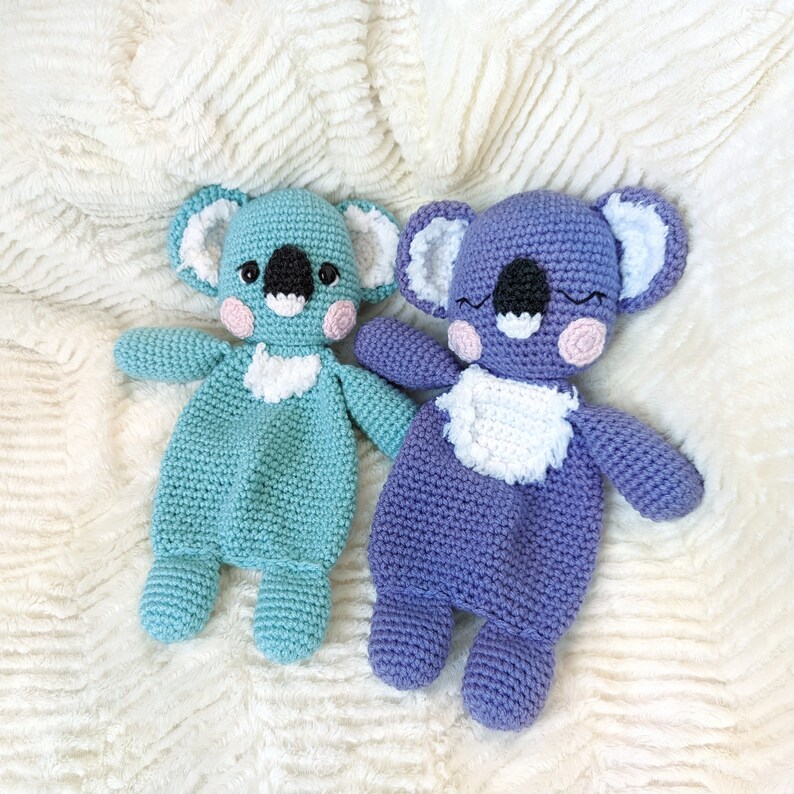 CROCHET LOVEY PATTERN: Sleepy Koala Lovey Amigurumi Pattern, Crochet Comforter, English Only, Beginner Friendly, Easy to Follow Pattern image 3
