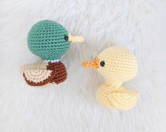 CROCHET DUCK PATTERN: Amigurumi Mini Duck Pattern, Written in English, Easy To Follow, Crochet Duckling