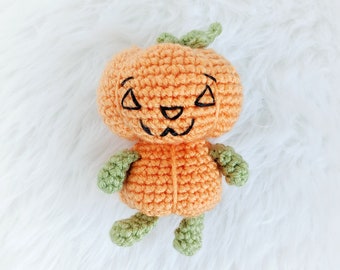 CROCHET PUMPKIN PATTERN: Mini Amigurumi Pumpkin Doll Pattern, English Only, Easy To Follow, Halloween Decoration